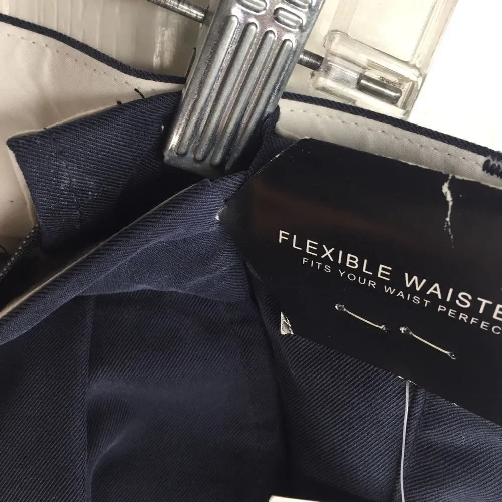 Alfani Walkshort Navy Flexible Waistband